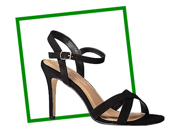 Step into style with these cross front heels, complete with timeless strappy design and stylish stiletto heel