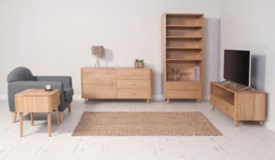 Idris Living Room Furniture Range Oak And Oak Veneer Living