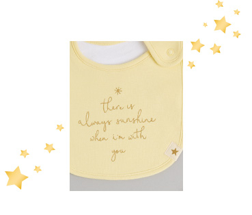 Mop up messy mealtimes with our pack of two bibs 