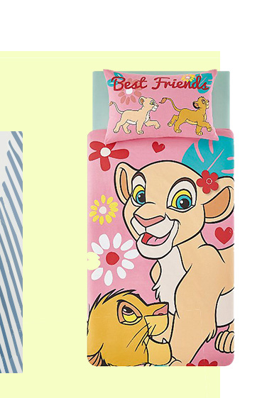 If your little Disney fan just can’t wait to go to sleep, this reversible The Lion King duvet set is perfect for them