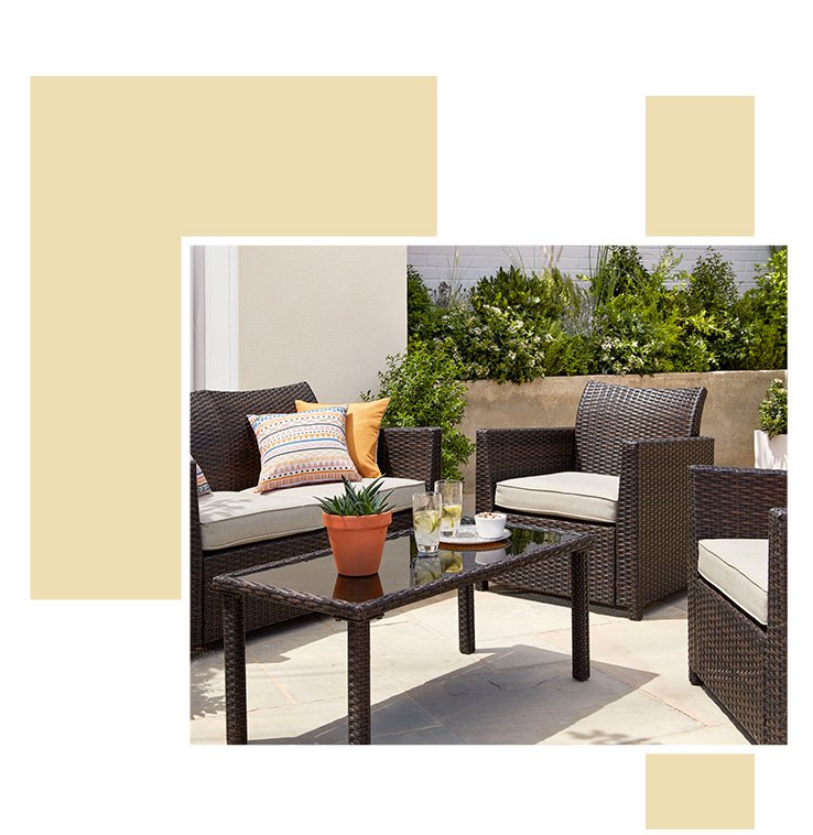 Asda garden table online chairs