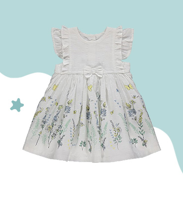 Made from pure cotton, this gorgeous little dress is perfect for balmy summer days