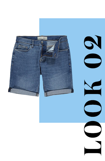 Enjoy timeless style with these love-worn wash classic denim shorts