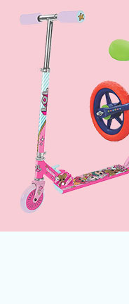 Zoom around in style with the L.O.L Surprise! pink scooter