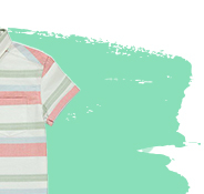 Designed with stripes, this linen look shirt is the perfect finishing piece