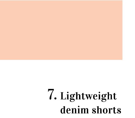 Lightweight denim shorts