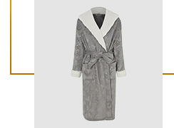 Grey dressing gown