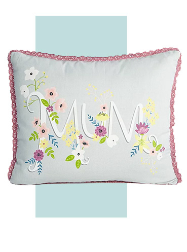 Treat her to a personalised cushion she'll love