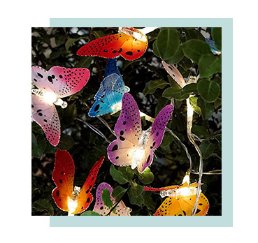 Light up her favourite blooms with these solar-powered butterfly garden lights 