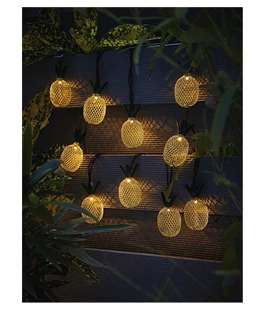 If she loves to spruce up the garden, these solar-powered pineapple lights will do just the trick