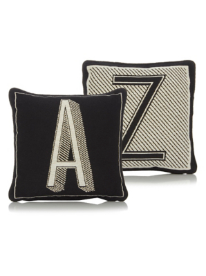Letter A Cushion 30x30cm Home & Garden at ASDA