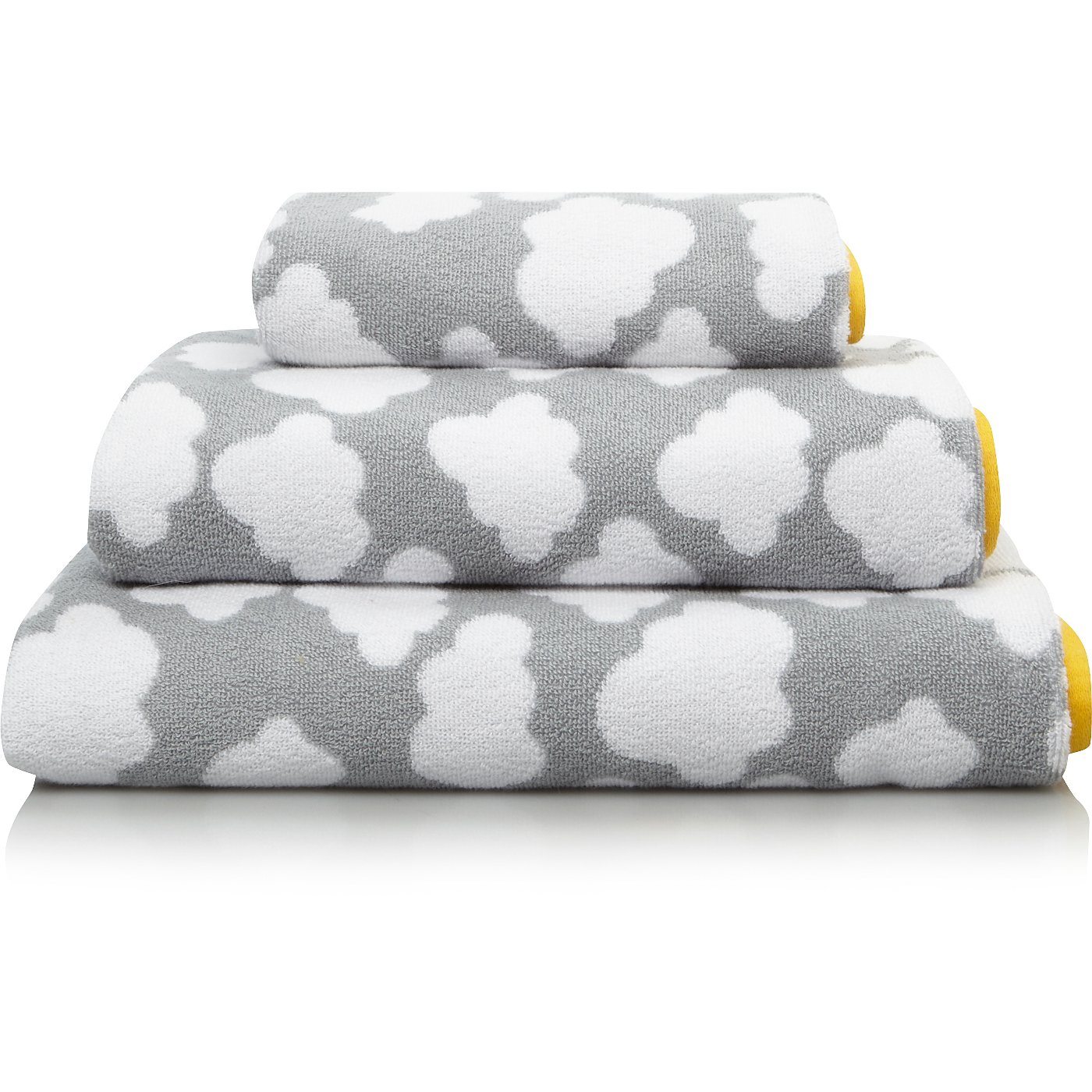 Grey Towels & Bath Mats Home & Garden