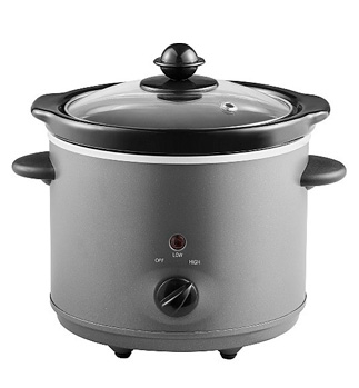 Grey compact slow cooker