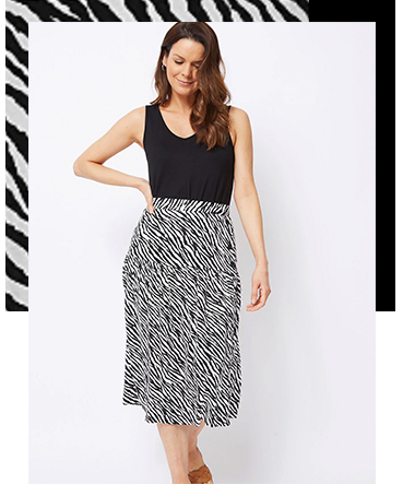 At work or play, this midi skirt is a stunning piece you’ll love to style
