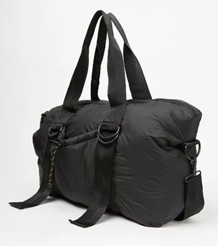 Black maxi holdall bag.