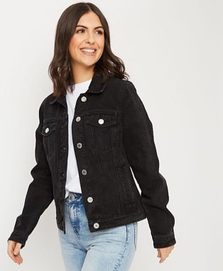 Asda white denim store jacket