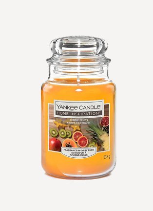 A large Yankee Candle in Exotic Fruits scent