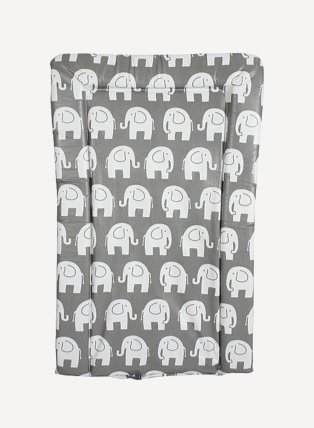 My Babiie Grey Elephants Baby Changing Mat