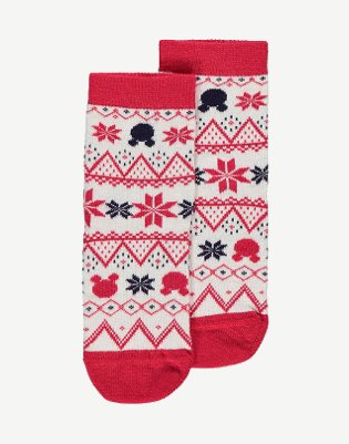 Disney Mickey Mouse fairisle socks.