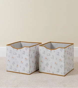 White Disney Winnie The Pooh Storage Box 2-Pack.