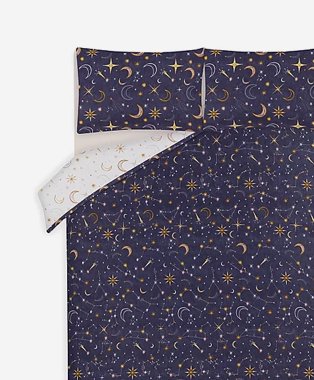 Blue Astrology Easy Care Reversible Duvet Set.