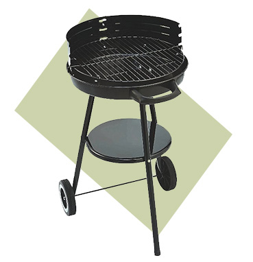 Our Classic Trolley Grill is a medium sized BBQ with 3 cooking heights
