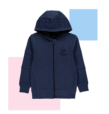 Keep them cosy on the go with a hoodie