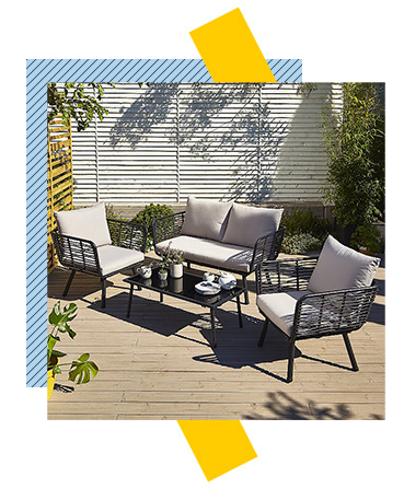 Transform your patio space into a haven of comfort with this Novaro garden sofa set