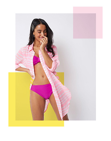 Add style to your swimwear with a bright cover up