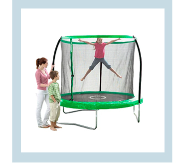 Keep the kids entertained during the summer months with this 8ft trampoline from Sportspower