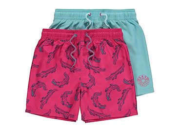 Make a splash with these fun and colourful swimming trunks
