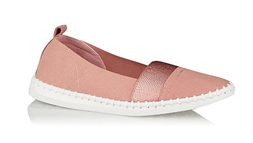 With a faux-suede finish, these slip-on pumps are as comfortable as they are stylish