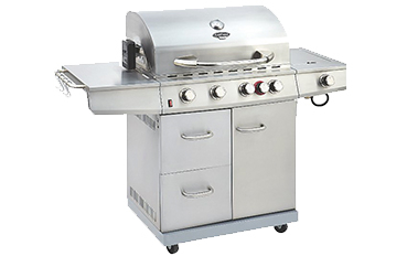 This gas BBQ comes with a large grill and handy storage compartments, perfect for cooking up a feast