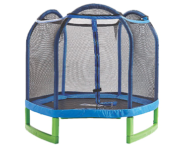 Coming with a net enclosure, this trampoline will keep them safe as well as entertained