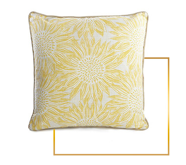 Freshen up your home décor with this sunflower cushion