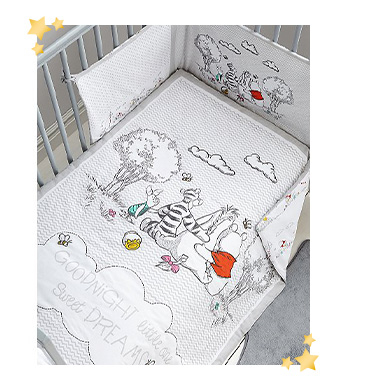 Winnie the pooh cot bedding clearance asda