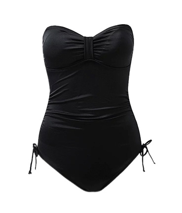 Throw your midi over a black swimsuit for easy mealtime dressing