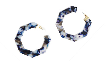 With a navy body and glossy finish, these statement earrings are your day-to-night saviour