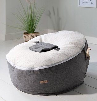 Grey Tutti Bambini bean bag.