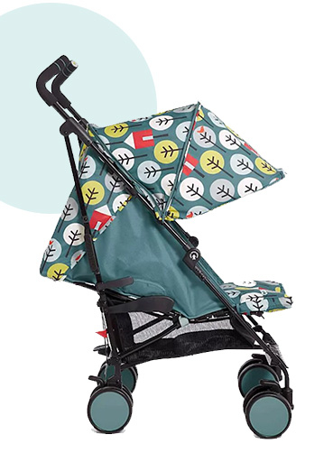 Green stroller