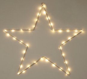 White star wire wall light.