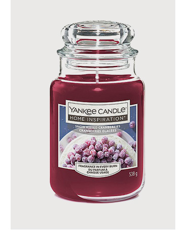 Yankee candle in glass jar