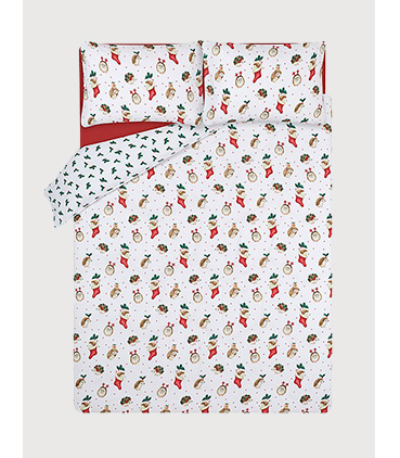 Christmas duvet set with matching pillows