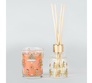 Christmas candle and reed diffuser