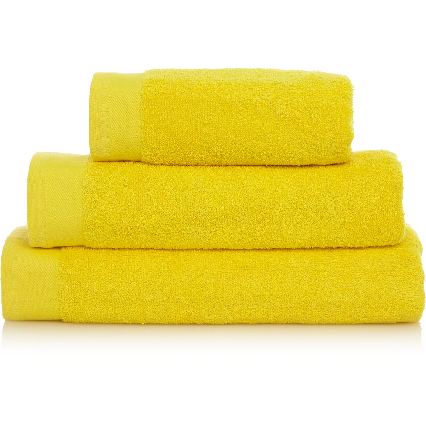Cyber Yellow Cotton Towel Range