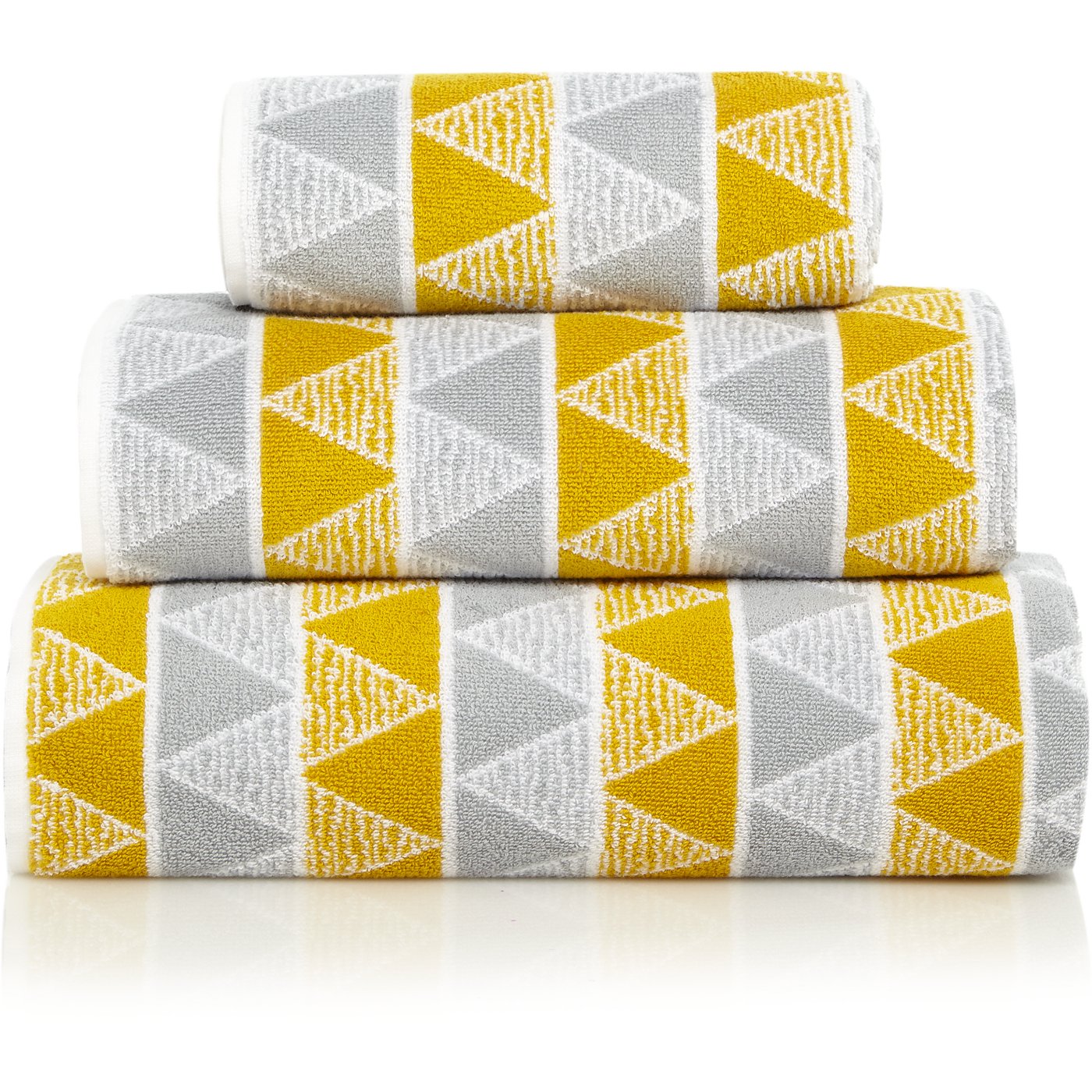 Cotton Geometric Towel Range