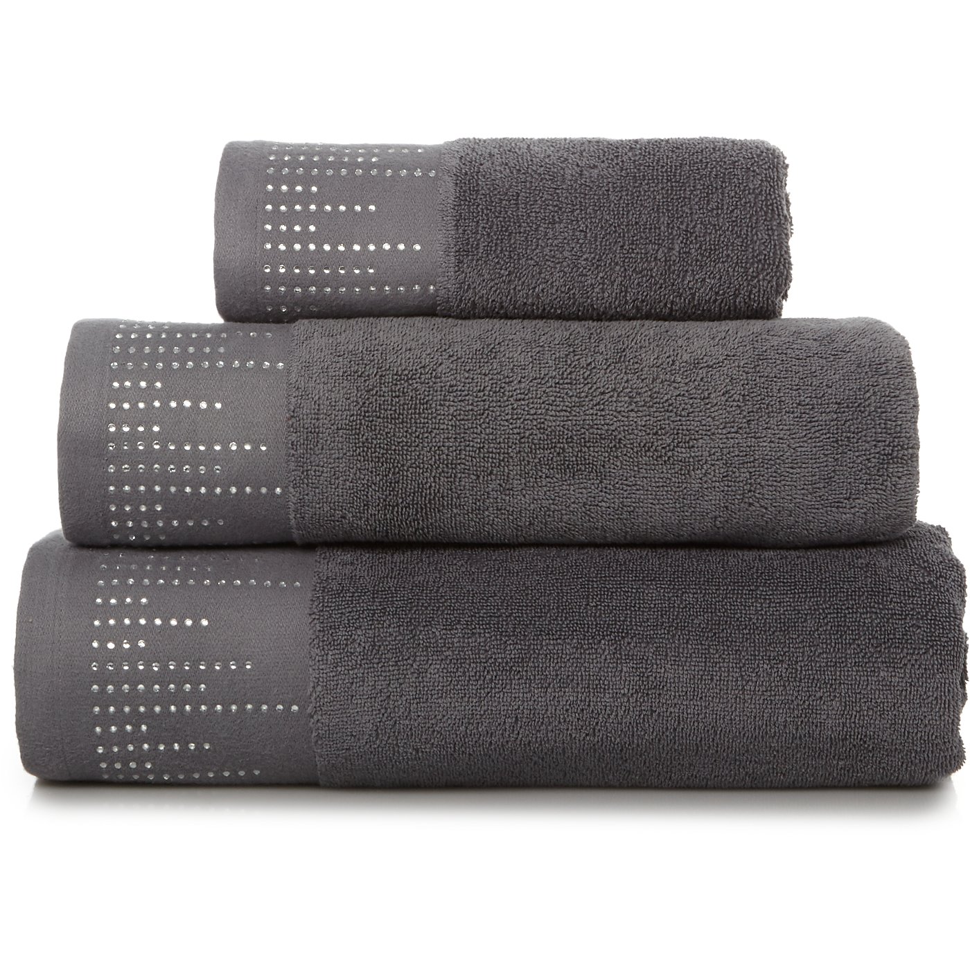 Grey Towels & Bath Mats Home & Garden