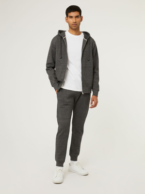Grey Basic Grindle Zip Up Hoodie and Joggers Tracksuit at ASDA