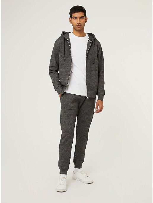 Grey Basic Grindle Zip Up Hoodie and Joggers Outfit | George at ASDA