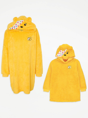 Children In Need Pudsey Yellow Matching Snoodies at ASDA